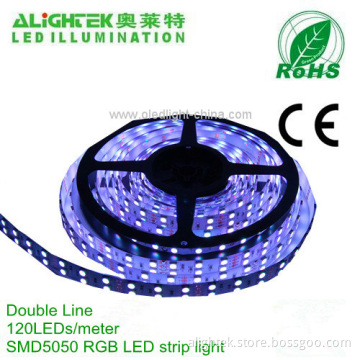 Digital Rgb Smd 5050 Double Line 120pcs Led Light Strip Ribbon 15mm Pcb 